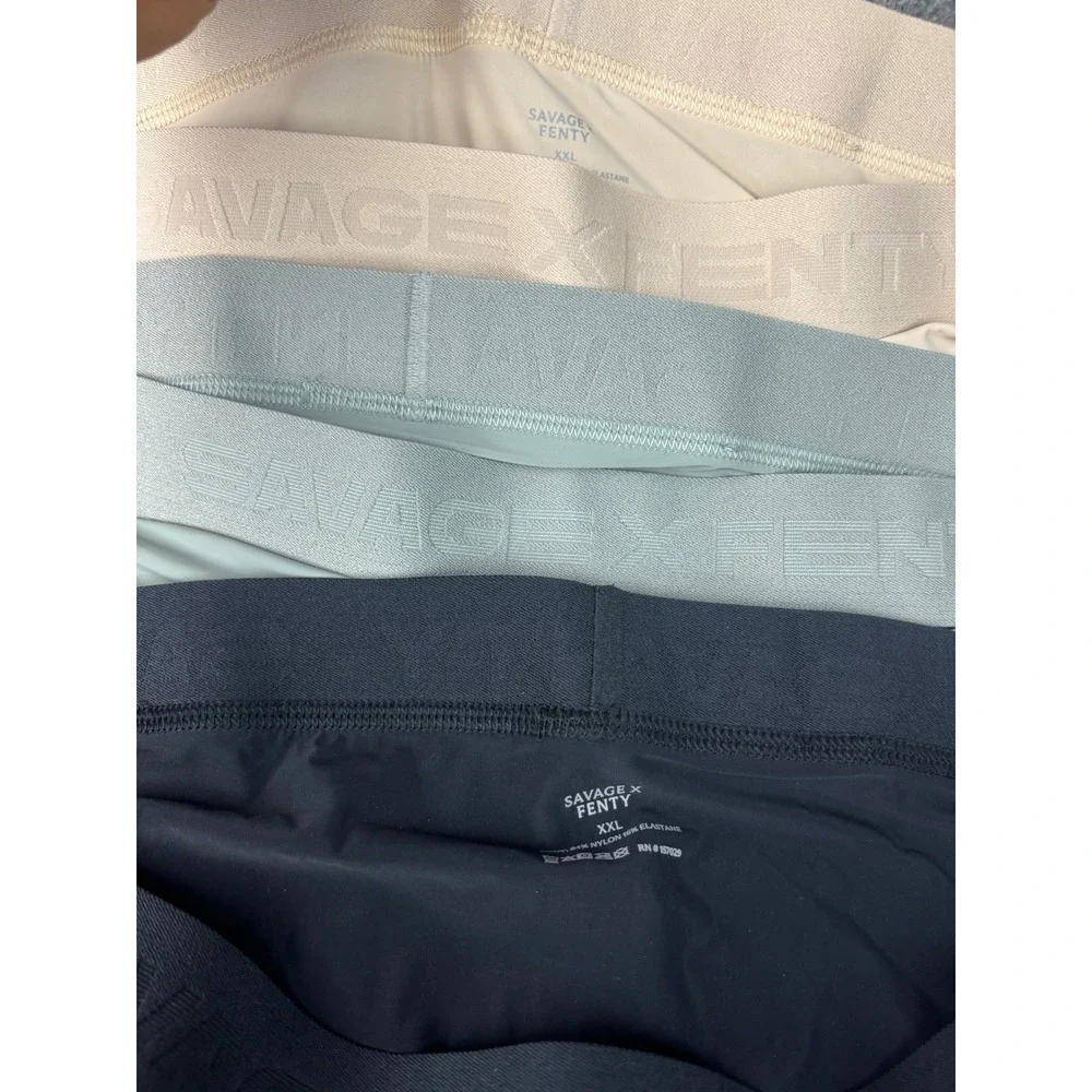 Savage X Fenty Boxer Briefs Men XXL Multicolor 3-Pack Microfiber Trunks